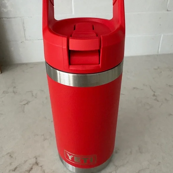 Brand New Yeti Rambler Jr 12 oz Kids Bottle Canyon Red - Picture 8 of 15